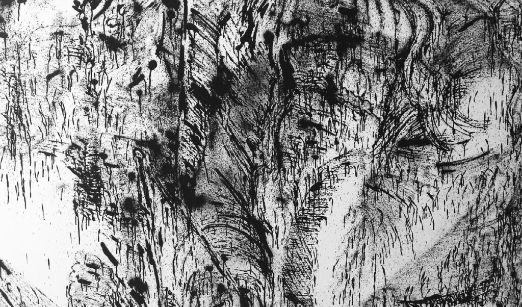 Museum of Paris Post-graffiti art by emerging artist Thibaud Tchertchian for sale