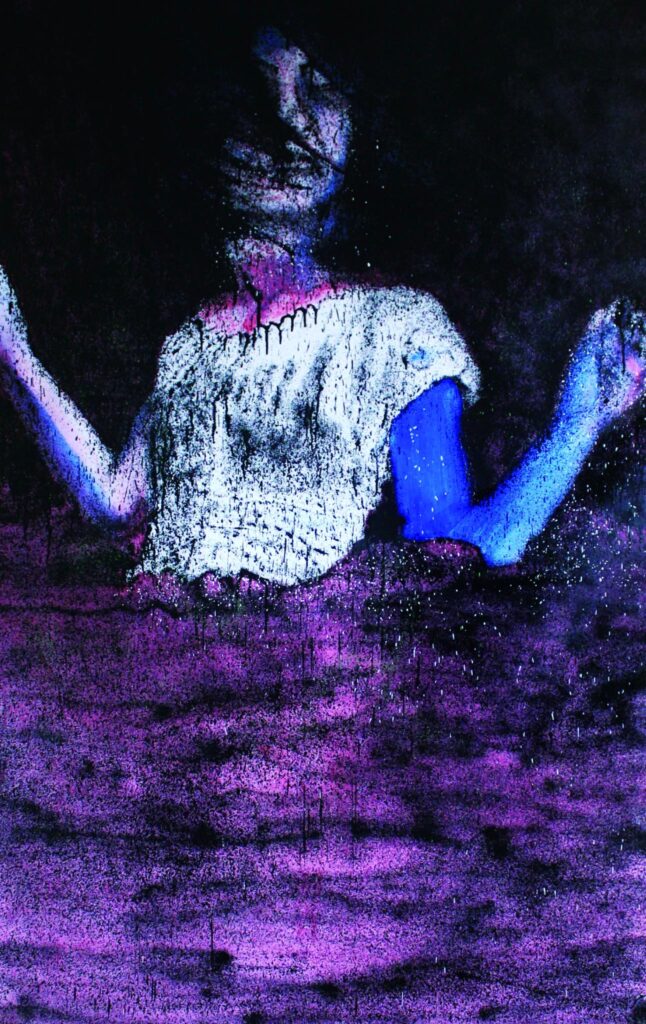 Museum of Paris Post-graffiti art by emerging artist Thibaud Tchertchian for sale