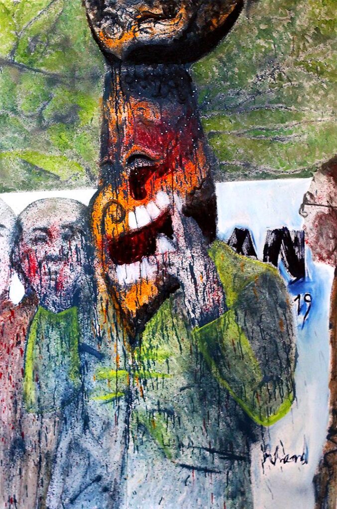 Museum of Paris Post-graffiti art by emerging artist Thibaud Tchertchian for sale
