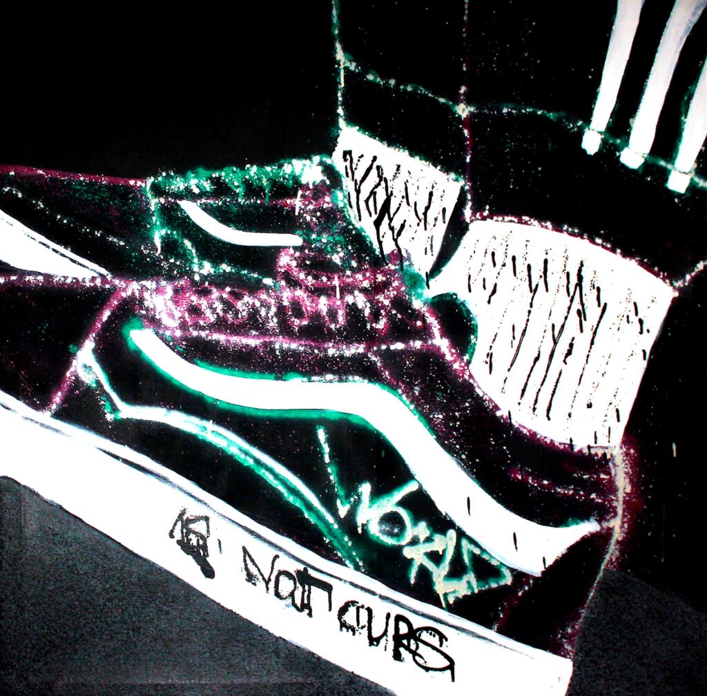 Museum of Paris Post-graffiti art by emerging artist Thibaud Tchertchian for sale