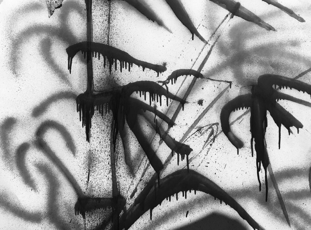 Museum of Paris Post-graffiti art by emerging artist Thibaud Tchertchian for sale