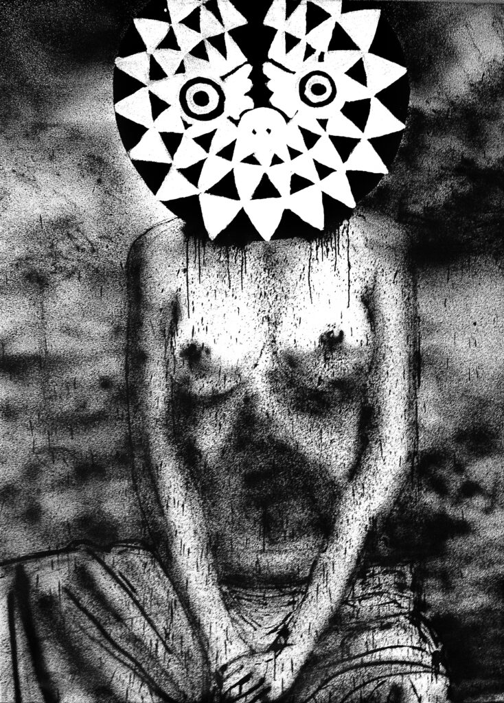 Museum of Paris Post-graffiti art by emerging artist Thibaud Tchertchian for sale