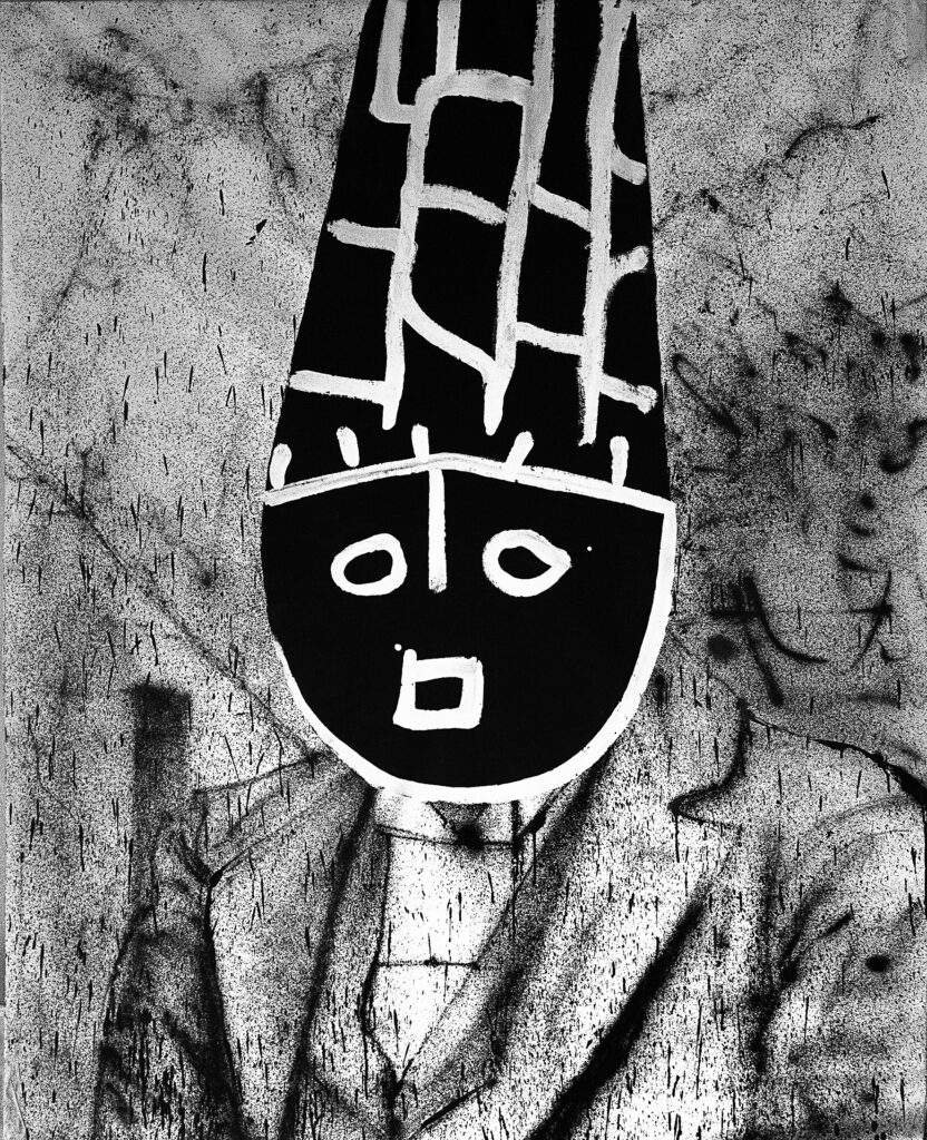 Museum of Paris Post-graffiti art by emerging artist Thibaud Tchertchian for sale